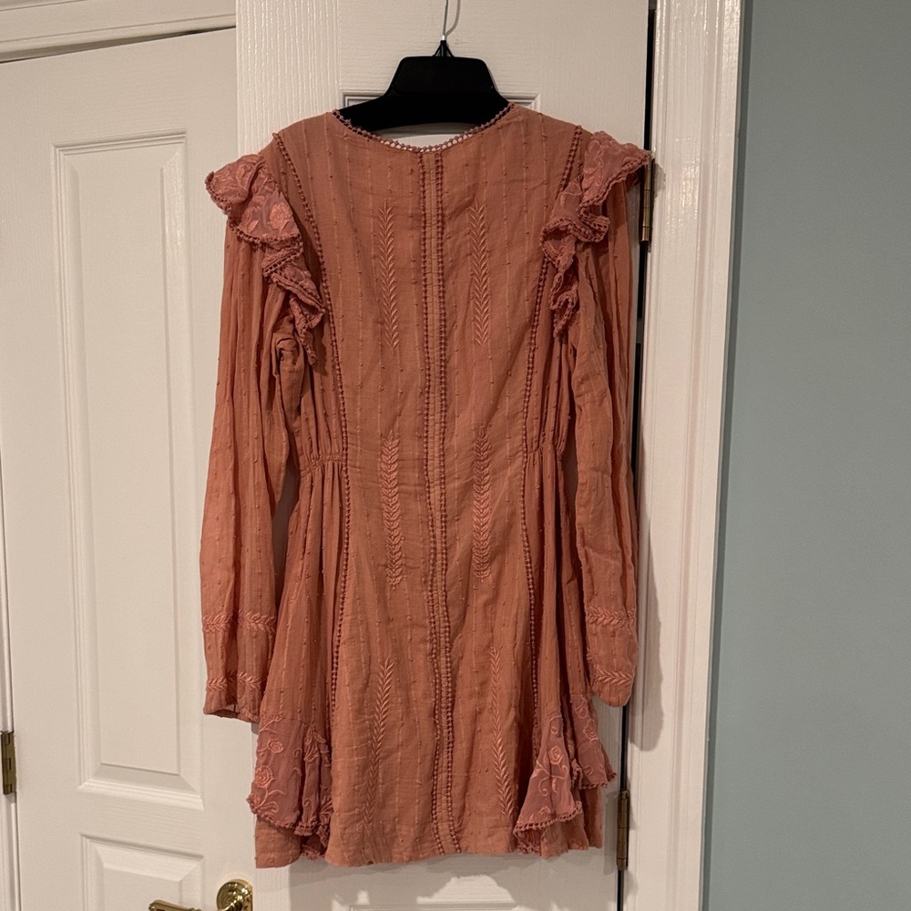 Free People Terracotta Ruffled Blouse - Picture 2 of 3